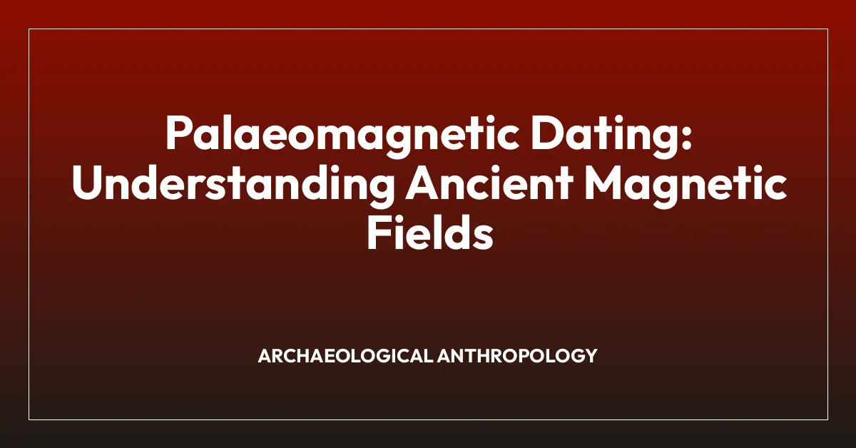 Palaeomagnetic Dating: Understanding Ancient Magnetic Fields